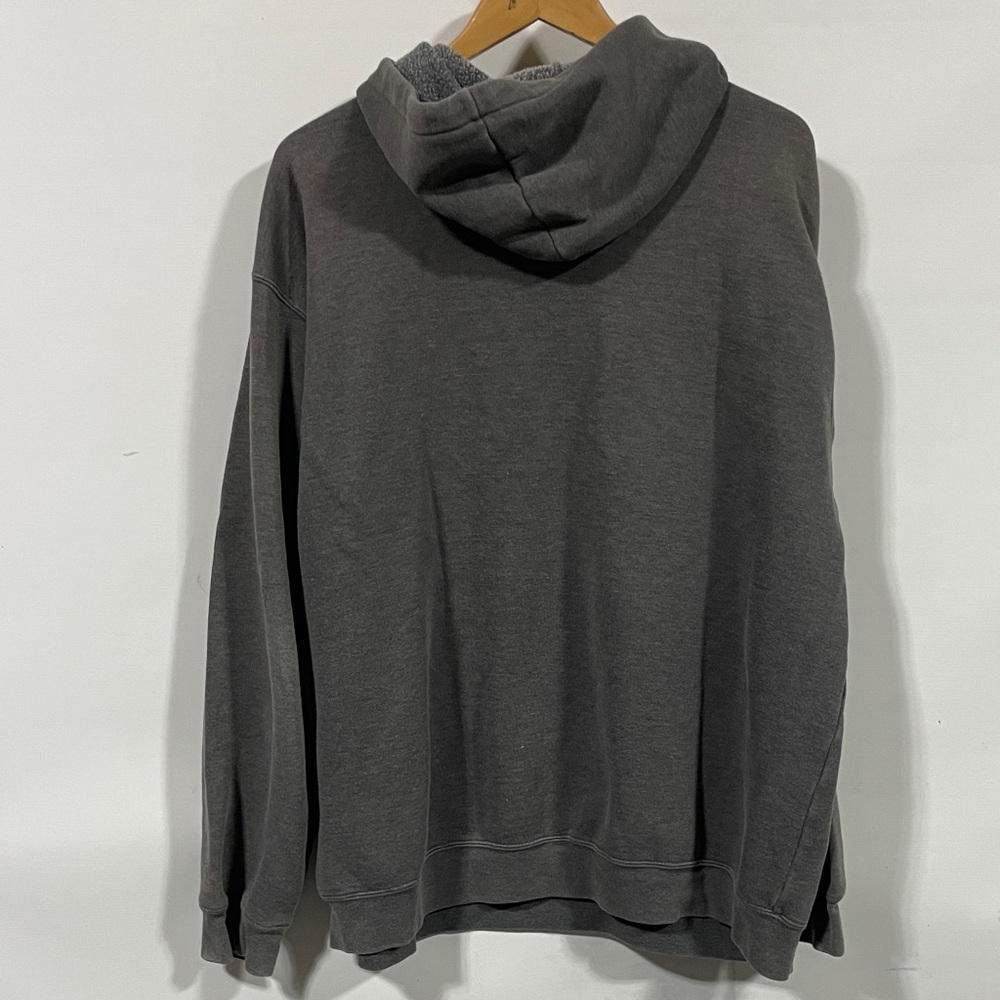 Carhartt Men's Dark Gray Hooded Fleece Sweatshirt - Picture 3 of 3